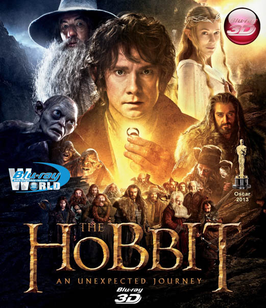 F265 - The Hobbit An Unexpected Journey - hành trình vô định  3D 50G (2 DISC) (DTS-HD 7.1)